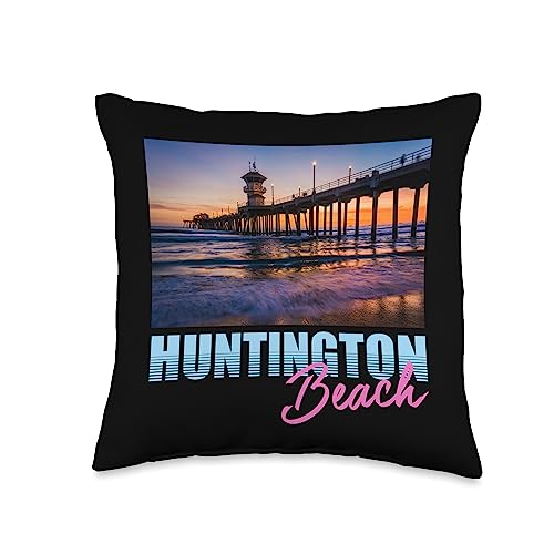 Matching Family Vacation Huntington Beach Pillow