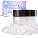 Ceya Chameleon Mica Powder, 1.8oz/ 50g Aurora Chrome Nail Powder, Cosmetic Grade Pearlescent Effect Color Shift Pigment for Epoxy Resin, Makeup, Nail Polish, Soap Dye, Candle Making, Craft,Slime,Paint