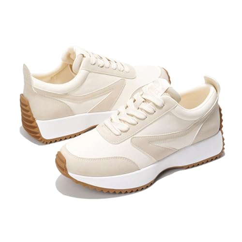 Image of Project Cloud Womens Sneakers - Memory Foam Insole and Lightweight Spring Shoes - Non-Slip Lace Up Trendy Shoes - Fashion Sneakers for Women 2026