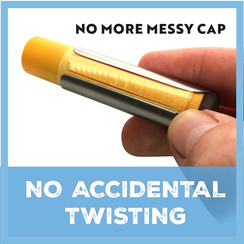 Image of Lip Balm Holder Keychain, Stainless Steel Sleeve Made In USA