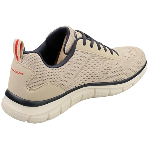 Image of Skechers Men's Track Leshur | Casual, Memory Foam, Machine Washable, Vegan, Lightweight Mesh, Traditional Lace-up