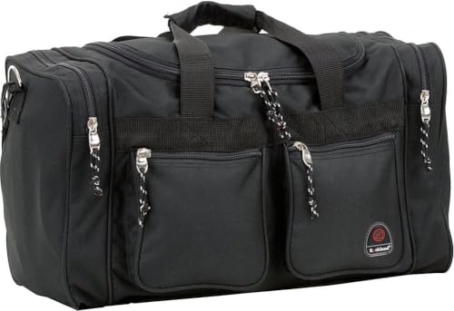 Image of Rockland Duffel Bag, Black, 18.5 inch X 10.5 inch X 8.5 inch (Pack of 12)