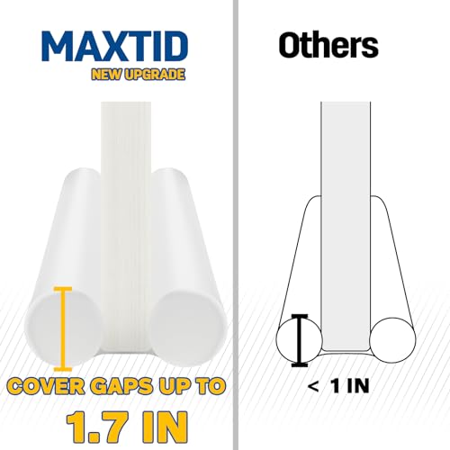 Image of MAXTID Large Door Draft Stopper - 30 Inch White Under Door Draft Blocker Fits 0.5 to 1.7 inch Gaps