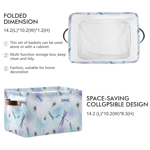 Panier libellule pastel pour organiser la chambre de bébé avec douceur - 4