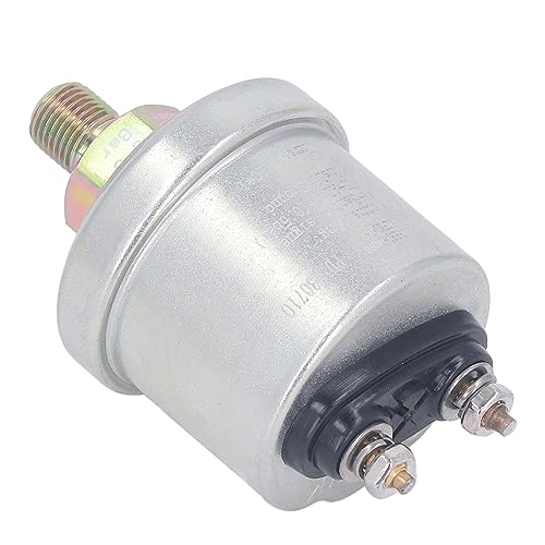 Sensore Pressione Olio per Motore Auto, 0-5 Bar, Attacco 1/8NPT e M10x1, Ottone, Trasmettitore per Manometro