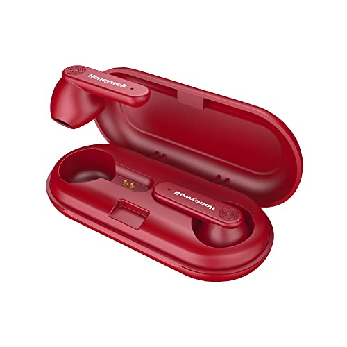 Image of Honeywell Suono P2000 Truly Wireless Earbuds, Bluetooth V5.0, 2 Hrs uninterrupted Music with 10 min of Charge, Dynamic 13.2mm Drivers, 300mAh Battery, IPX4 Water Resistance, Voice Assistant Enabled