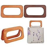 Schönes Aussehen: Diese hölzernen Geldbörsengriffe haben ein exquisites Design in quadratischer Form, die in den Taschen elegant und anmutig aussehen. 2colors, 2 Stück pro Farbe, 4 stück insgesamt. Größe: 16.5x9.5cm.