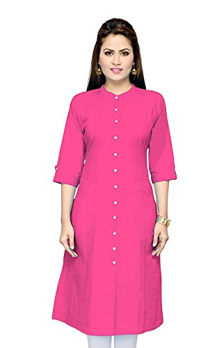 Image of Pistaa's Women's Cotton Regular Fit Casual Kurta