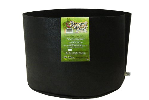 Smart Pots 45-Gallon Smart Pot Soft-Sided Container, Black