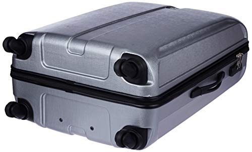 Image of Safari Large Thorium Stubble 77 Cms Polycarbonate Silver Check-In 4 wheels Hard Suitcase