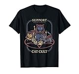 Support Your Local Cat Cult - Retro Occult T-Shirt
