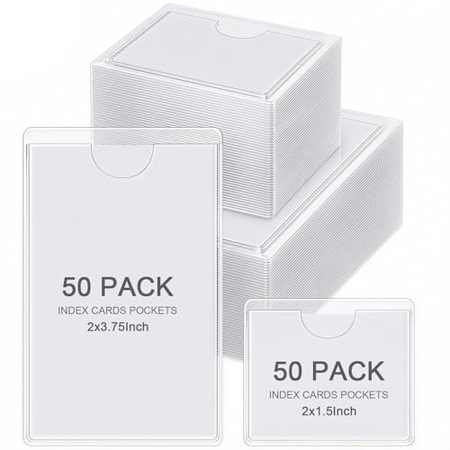 Pochettes autocollantes plastique Outus pour organisation cartes 100 pcs