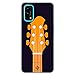 Movilshop Custodia per [Realme 7 Pro] Design musicale [Manico e Pala per chitarra] in silicone flessibile trasparente custodia case cover gel per smartphone.