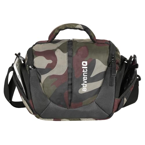 Image of Compact Captura Pro 0297 Camera Bag for DSLR & Mirrorless - Fits Nikon, Canon, Sony - Camera Bag for Travel - Shockproof Sling Case for Lens - Water-Resistant (Army Print)