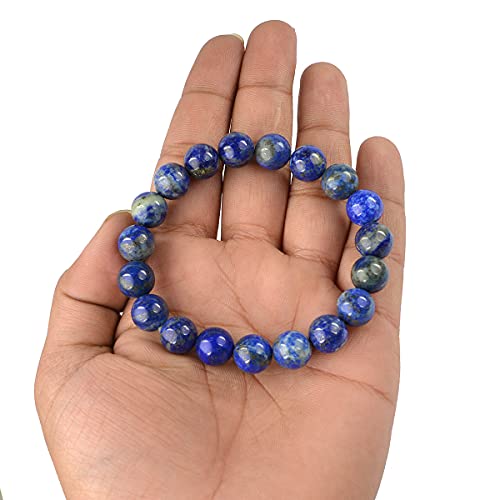 Image of Reiki Crystal Products Certified Natural Crystal Stone Round 10 mm Beads Bracelet for Men and Women | Reiki Charged Gemstone Jewellery Bracelet| Multiple Stone Variants Available
