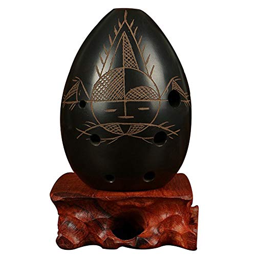 Professional Chinese Flute Xun Instrument Ceramic Ocarina Ancient Xun Instrument Ceramic Ocarina (Fish)