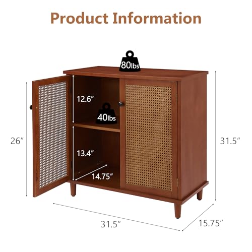 Sideboardbuffetcabinetrattanstoragecabinetaccentcabinetbohocredenzasbuffettableconsolecoffeebarcabinetwith2doorforhallwayentrywaydiningroomlivingroomwalnut Urban Country Home Decor Sideboard buffet cabinet rattan storage cabinet accent cabinet boho credenzas buffet table console coffee bar cabinet with 2 door for hallway entryway dining room living room walnut urban country home decor