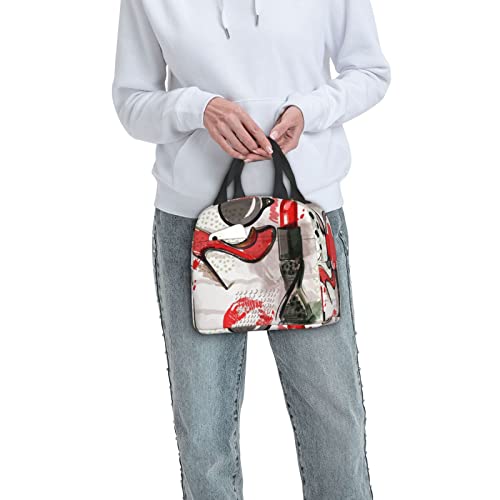 Debou Cosmetic Lipstick Perfume Art Insulated Lunch Bag Cooler Tote Reusable Leakproof Lunch Box Easy Clean For Work Office Picnic Beach Or Travel #TOP7