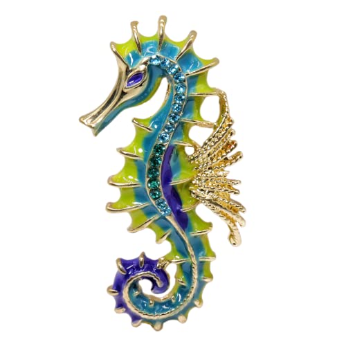 Image of Animal brooch Women's Fashion Unique Crystal Rhinestone Vintage Enamel Lapel Safety Pin, Clothing Jewelry Clothing Backpack Jacket Hat Decoration DIY