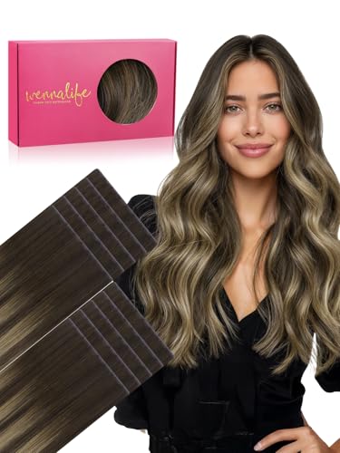 Image of WENNALIFE Invisi Edge 8cm Tape in Hair Extensions Human Hair