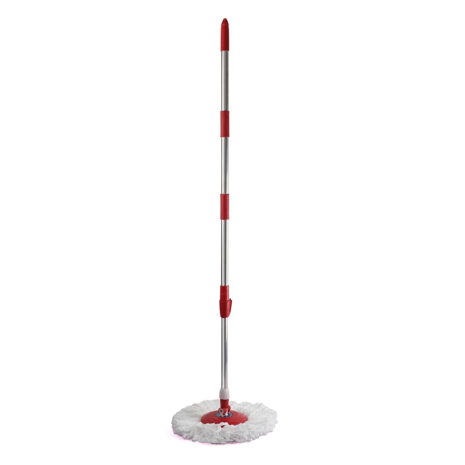 Cello Kleeno Spin Mop Handle Set | Round Mop for Cleaning, Wiping Floor | 360 Degree Rotation Mop, Red (B095NBX9T2) Amazon Price History, Amazon Price Tracker