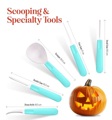 Halloween Pumpkin Carving Kit Case - Complete Pumpkin Carving Set With Saw Pumpkin Carving Knife - Halloween Pumpkin Carving Tools - Pumpkin... - Image 4
