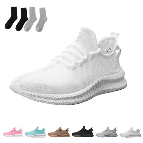 Ideacloth Shoes for Men, Mesh Comfortable Orthopedic Hiking Running Shoes, Light and Breathable Non-Slip Cushion Sneakers