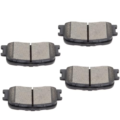 Image of CCIYU Rear D885 Disc Brake Pad Set Fit For Lexus For ES300 2002-2003,For Lexus For ES330 2004-2006,For Toyota For Camry 2002-2006,For Toyota For Highlander 2001-2003, Brake Pads 4PCS