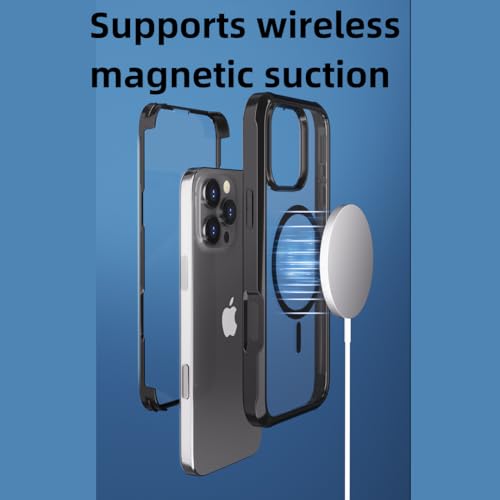 Coque MagSafe iPhone 16 Pro Max antichoc de qualité militaire avec protège-écran bleu - 6