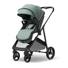 Mompush Wiz 2-in-1 Convertible Baby Stroller with Bassinet Mode – Foldable Infant Stroller to Explore More as a Family – Toddler Stroller with Reversible Stroller Seat