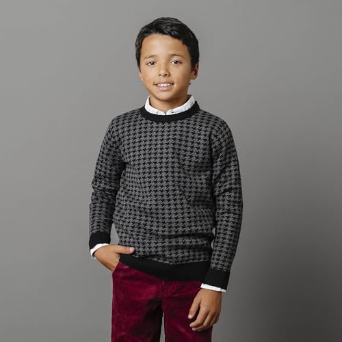 Image of Hope & Henry Boys' Long Sleeve Crew Neck Pullover Sweater