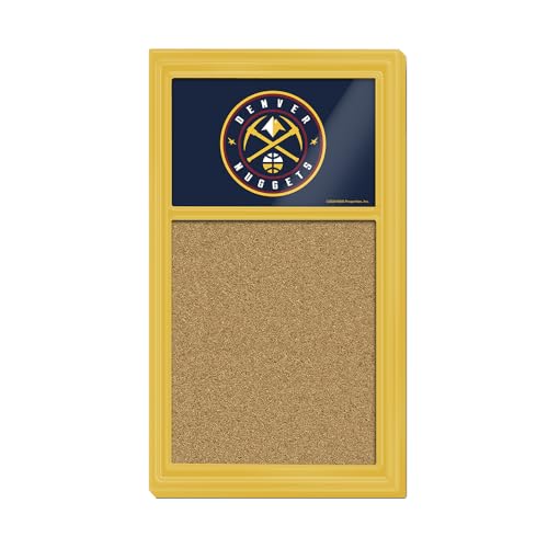 The Fan-Brand NBA Denver Nuggets: Secondary Logo - Cork Note Board- Sports Decor for Home, Game Room, Fan Cave & Garage - USA Made