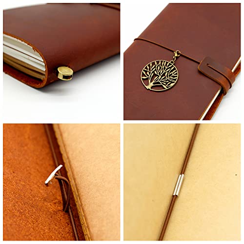 Cuadernos de cuero compactos para organizar ideas y notas 6