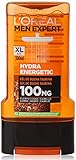 Potenciado con 100 mg Taurina para que tu piel recupere la energía al instante; acción 3 en 1: limpia cuerpo, rostro y cabello