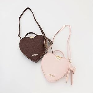 メゾピアノ チョコ柄ハート　ショルダーバッグ チョコ柄ハート ショルダーバッグ(F コゲ茶): キッズ - ナルミヤ