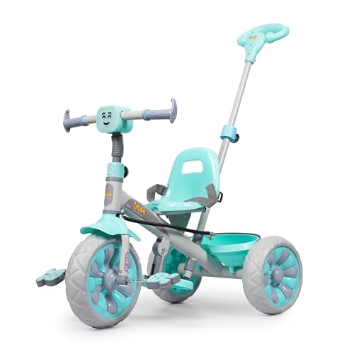 Image of Luusa Emo-G Light & Musical Tricycle for Kids | Baby Tricycle with 3 Adjustable Parental Control for 2 Years to 5 Years for Boys|Girls (Carrying Capacity Upto 30KGS) (SEA Green)