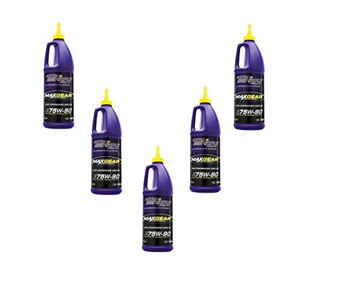 Royal Purple 01300 5 1-Quart Bottles of Max Gear Synthetic Gear Oil 75W-90
