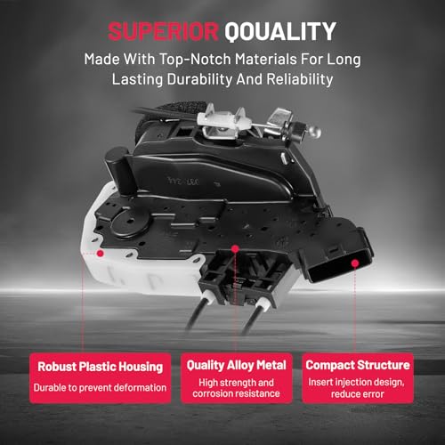 Image of SYERAL Rear Left Driver Side Power Door Lock Actuator Compatible with Nissan Altima 2007-2012 Replacement for 937-244 937244 82501-JA00A 82501-ZX60A