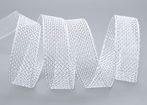 Finemark lace ribbon Jane gold mesh ribbon mesh ribbon wire ribbon gift ribbon for craft decorating floristry ribbon ribbon decoration decoration shine metallic floristry ribbon gold silver - Image 4