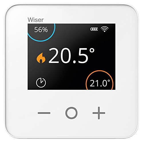 Eberle Controls 4017254164200 Eberle-Termostato inalámbrico para habitación (con Pantalla LCD, Sensor de Humedad), Blanco, Raumthermostat