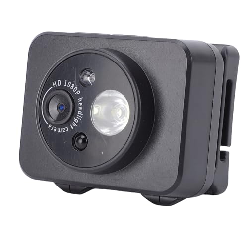 Caméra montée sur la tête HD 1080P avec lumière LED intégrée et carte mémoire 32G incluse
