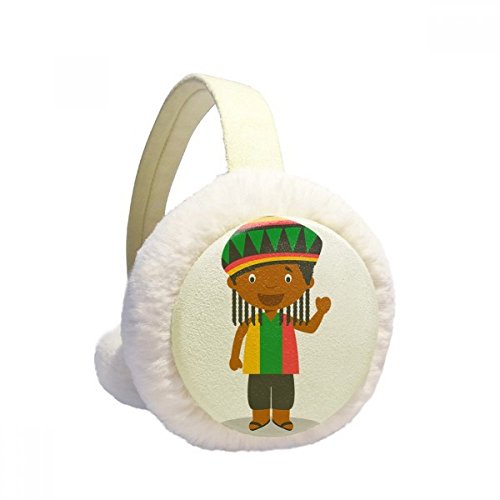 Orejeras de invierno de felpa plegables con piel sintética suave