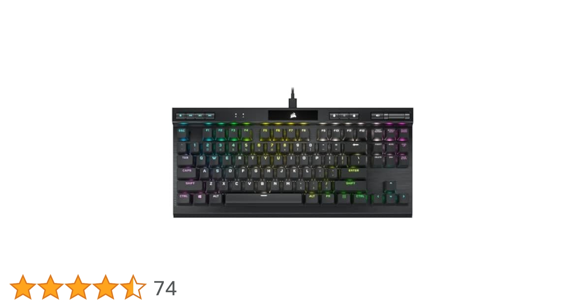 Premium compact gaming keyboard with optical-mechanical switches