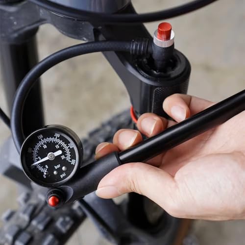 Bomba Supensão Calibrador Ar Bike Manômetro 300 Psi Shock