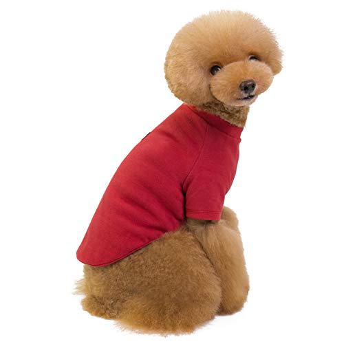 Vêtements T-shirts Manteaux Petit Chien Chat Chiot/Été Chien Chiot Chemises Vêtements Manteaux Bleu Rouge Jaune Couleurs Pures Seulement Pour Les Petits Chiens Chats Chiot - Poids 1.2-9.0 Kgs Cover
