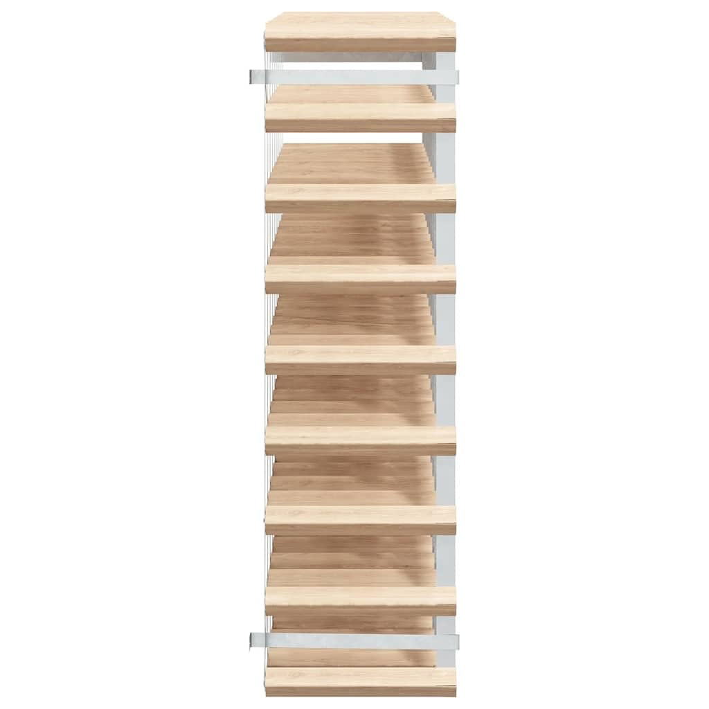 Casillero para botellas de madera maciza para 72 botellas con acero