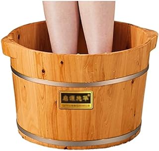 Banho de pés de barril de madeira, banheira de madeira para pés, barril para lavagem de pés, balde de massagem para pés, barril doméstico para banho de pés, relaxamento para pés, alívio da fadiga da