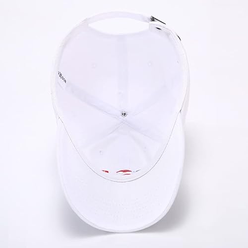 Adult Baseball Cap Vintage Washed Distressed Cotton 100% Dad Hat Adjustable For Men And Women (White) #TOP1