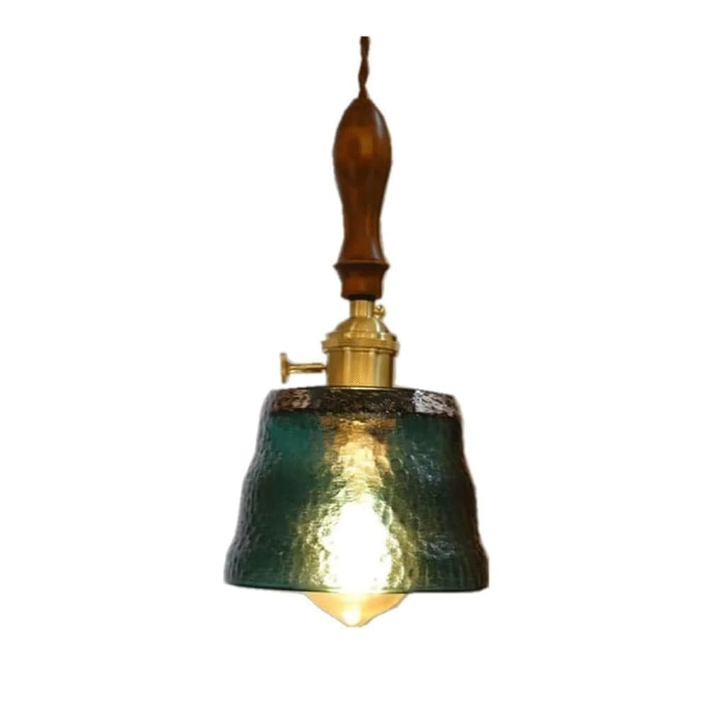 Verre vintage vert pour suspension design épuré E27
