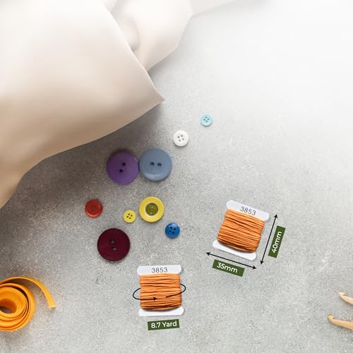 Image of Embroidery Floss Kit and Refills - Cotton Threads - DMC Color Coding for Cross Stitch, String Crafts, Friendship Bracelets